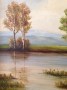 Paisaje con un Lago y arboleda en su ribera
